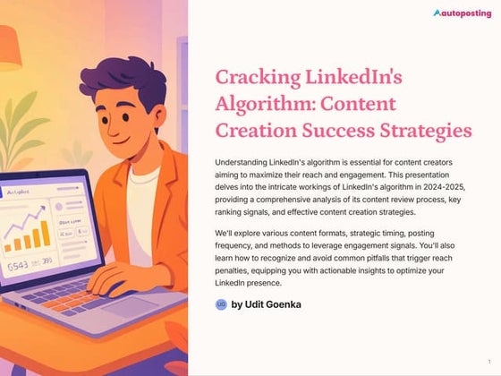 Cracking LinkedIn's Algorithm in 2025 to up your content game.