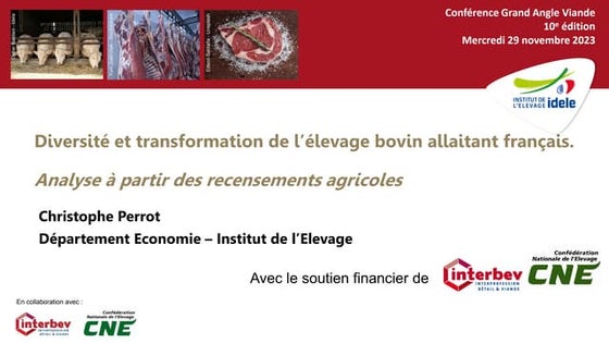 GAV2023 - Diversité et transformation de l'élevage bovin allaitant français. ...