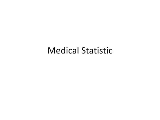 Medical Statistics.ppt