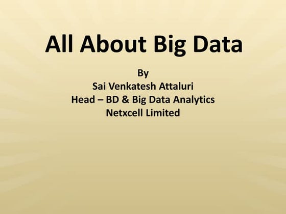 All About Big Data 