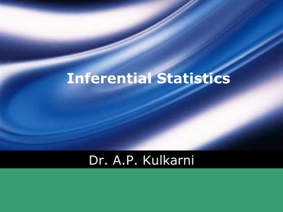 Inferential statistics