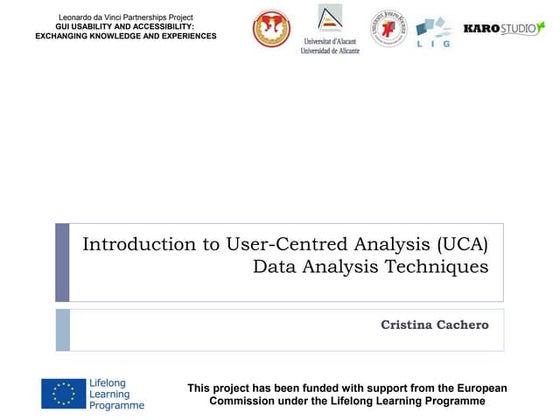 UCA: Data Analysis Techniques