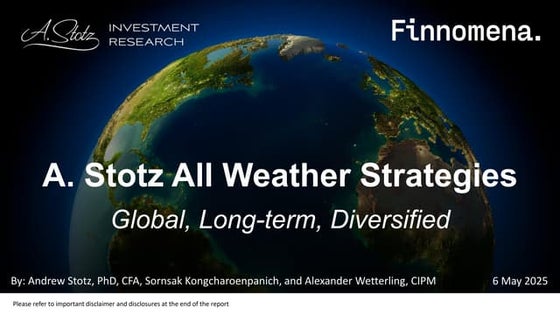 A. Stotz All Weather Strategy - Performance review April 2025