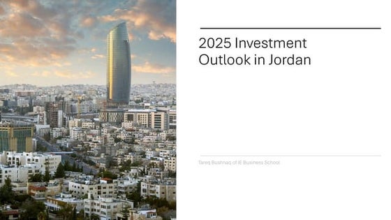 2025 Investment Outlook in Jordan