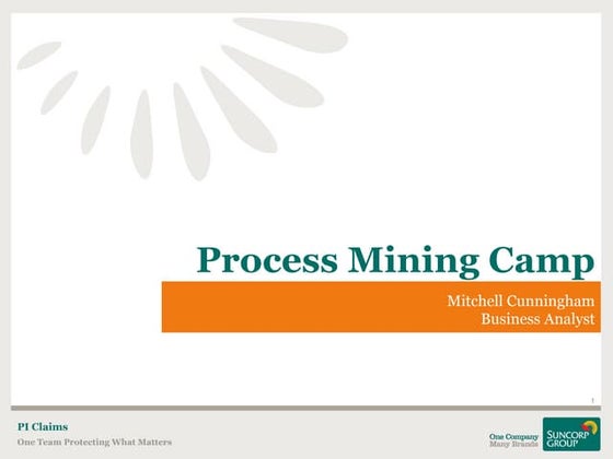 Suncorp - Integrating Process Mining at Australia's Largest Insurer