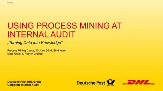 Increasing the Audit Process Efficiency at DHL