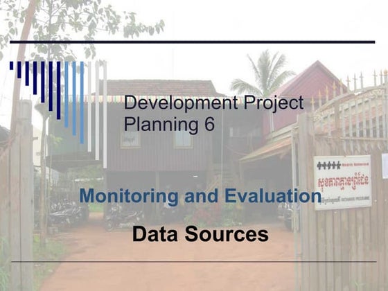8 M&E: Data Sources