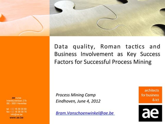 Process Mining at AE - Key success factors
