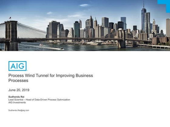 Process wind tunnel for improving business processes