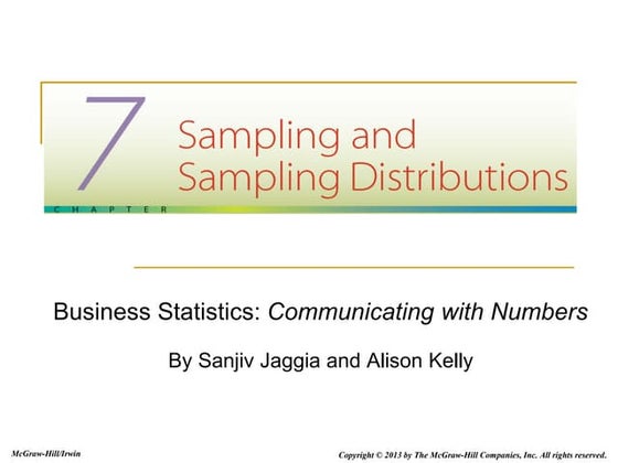 Sampling distribution