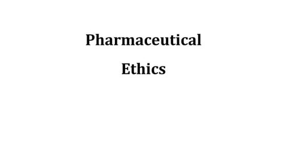Code of Pharmaceutical Ethics