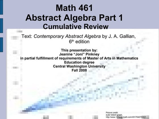 Abstract Algebra