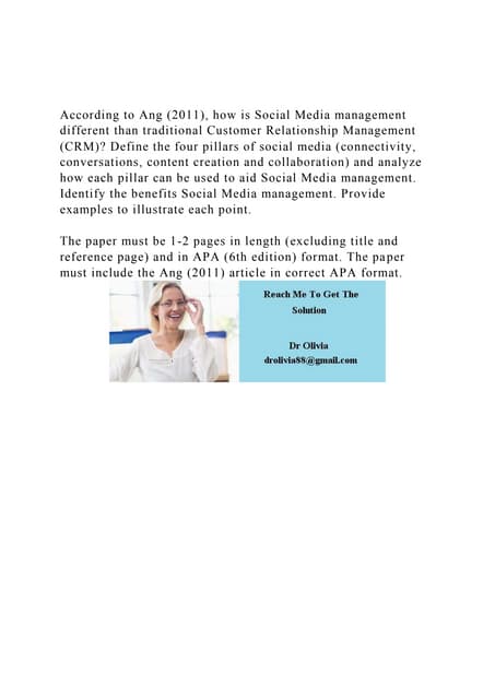 According to Ang (2011), how is Social Media management differen.docx
