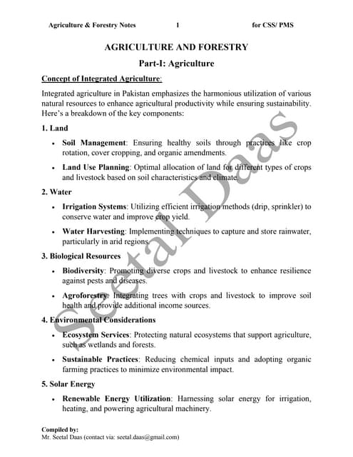 Agriculture & Forestry Notes for CSS.PMS new.pdf