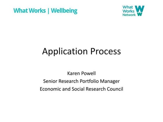 Application process