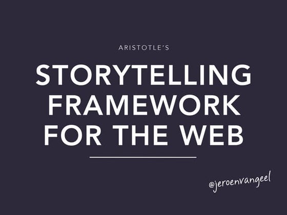 Aristotle's Storytelling Framework for the Web