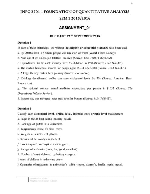 Assignment 01