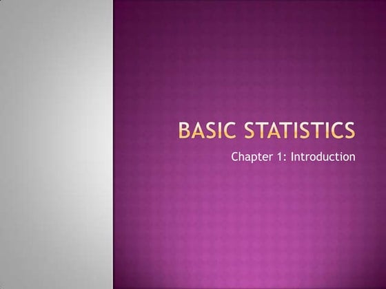 Basic  Statistics