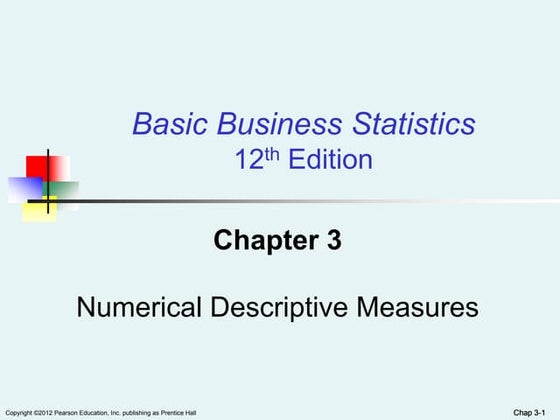 Desccriptive statistics