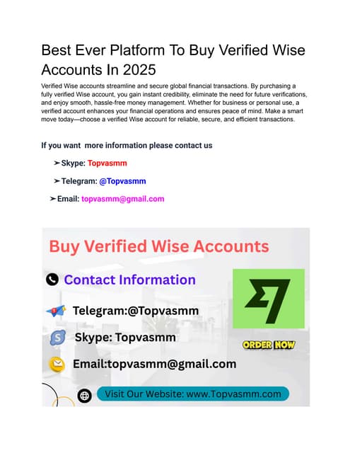 Best Ever Platform To Buy Verified Wise Accounts In 2025.pdf