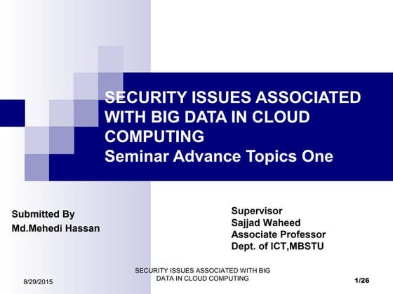 Big Data (security Issue)