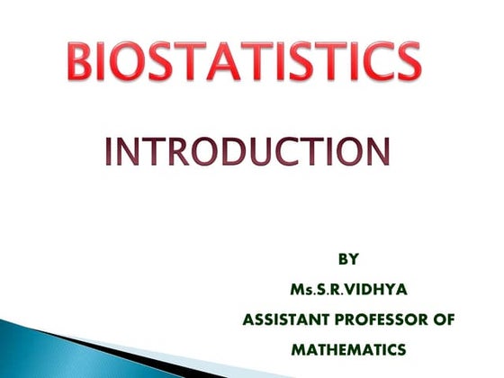 Biostatistics