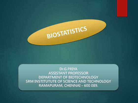 Biostatistics