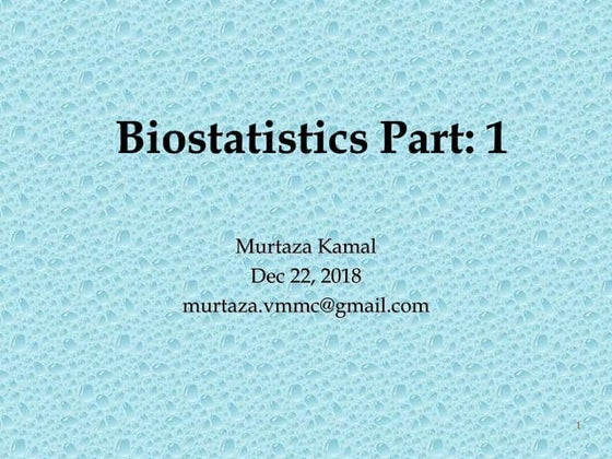 BIOSTATISTICS