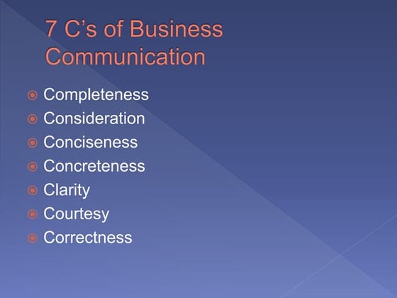 Business communication