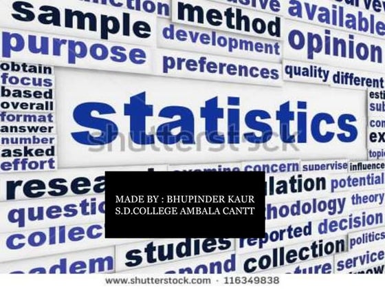 Business statistics  introduction