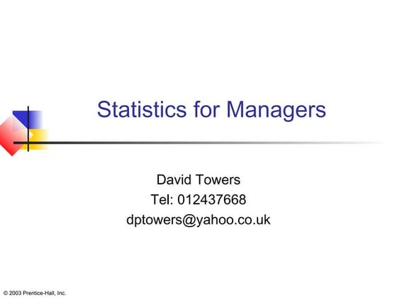 Business Statistics Chapter 1