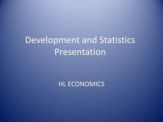 Human Development Index Statistics