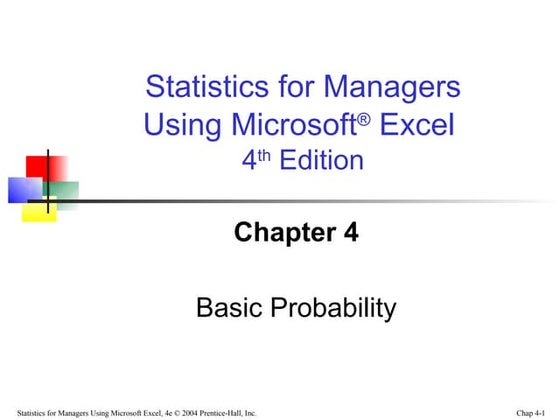 Chap04 basic probability