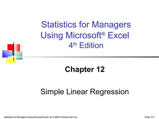 Simple Linear Regression