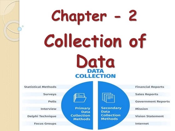 Chapter   2 collection of data