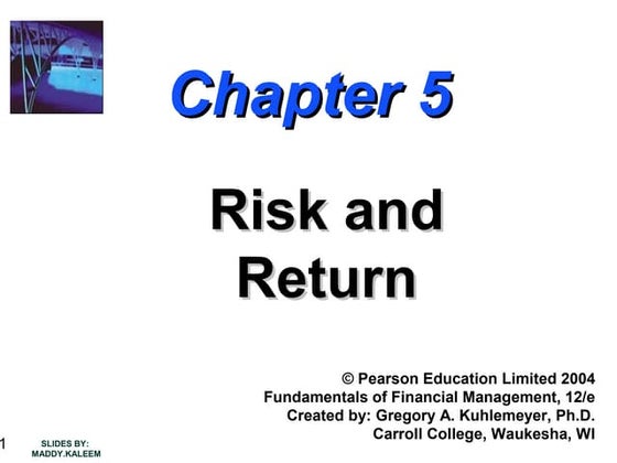 risk and return