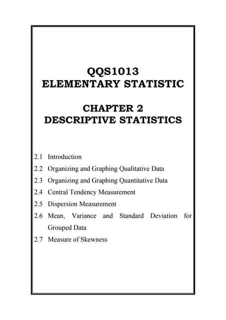 Statistik Chapter 2
