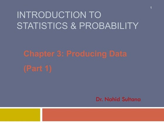 Chapter 3 part1-Design of Experiments