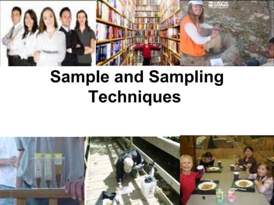 Chapter 8-SAMPLE & SAMPLING TECHNIQUES