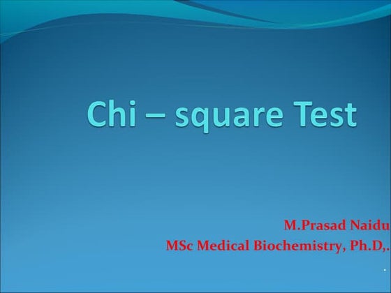 Chi – square test