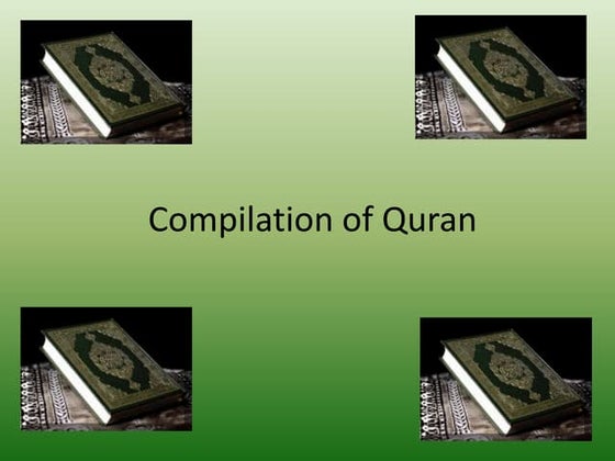 Compilation of quran