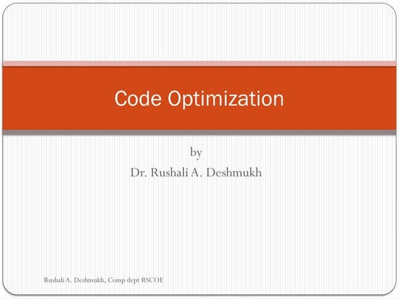 Compiler Design_Code Optimization tech.pptx