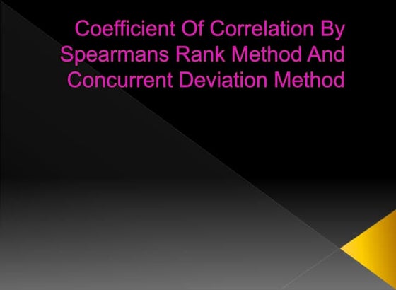 Correlation