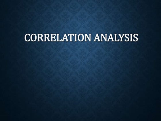 Correlationanalysis
