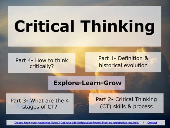 Critical thinking