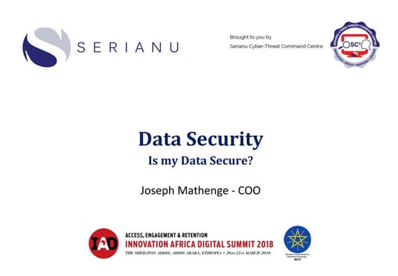 Serianu - Data security