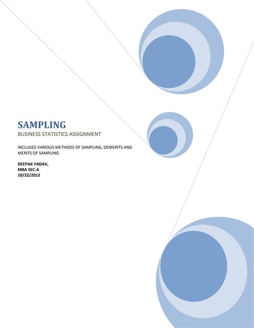 sampling