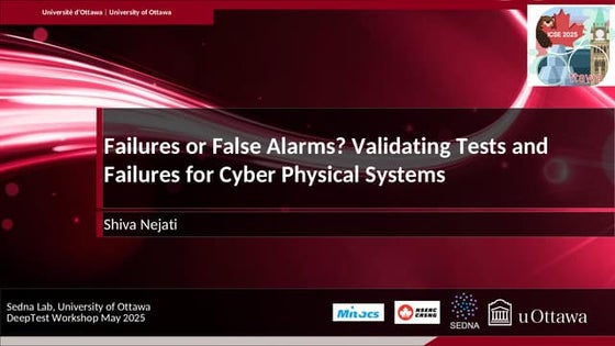 Keynote presentation at DeepTest Workshop 2025