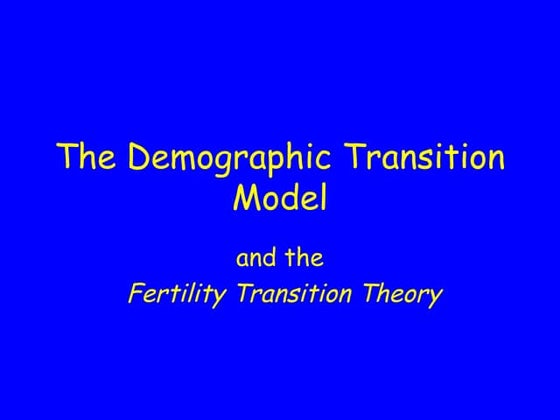 Demographic transition theory