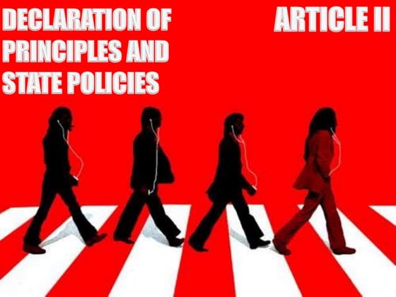 DUMAUG_ ARTICLE 2: DECLARATION OF PRINCIPLES AND STATE POLICIES